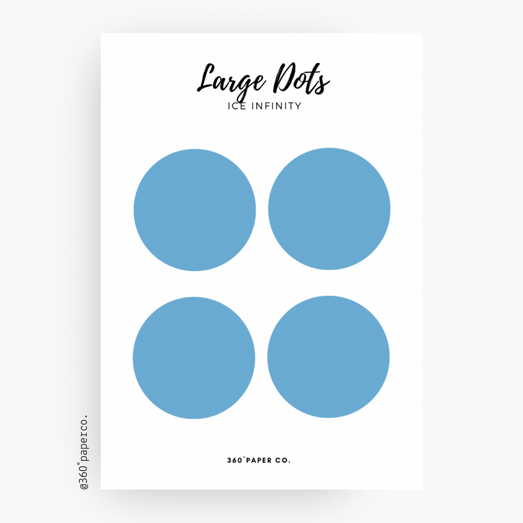 Ice Infinity Large Dots Stickers
