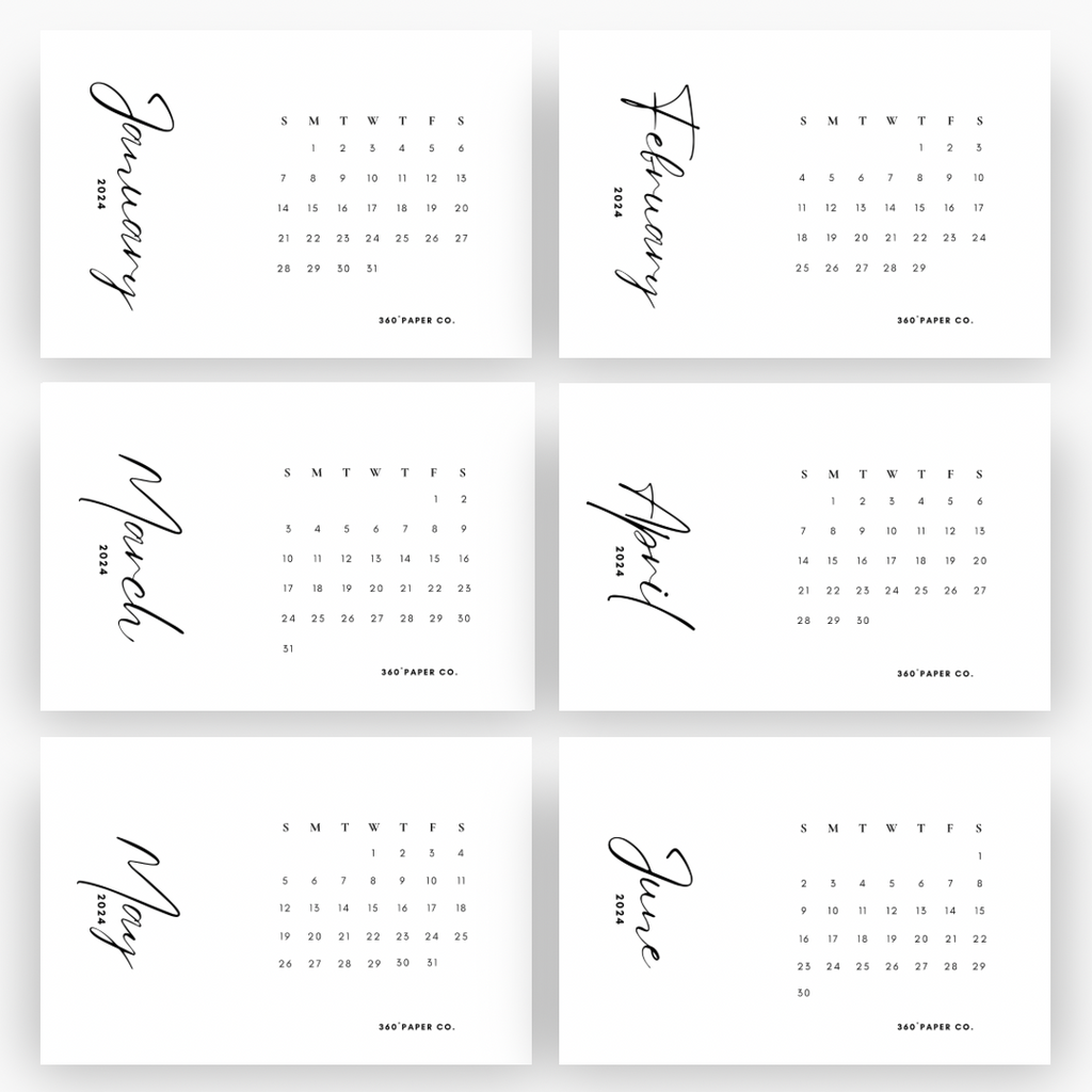 2025 Monthly Planner cards