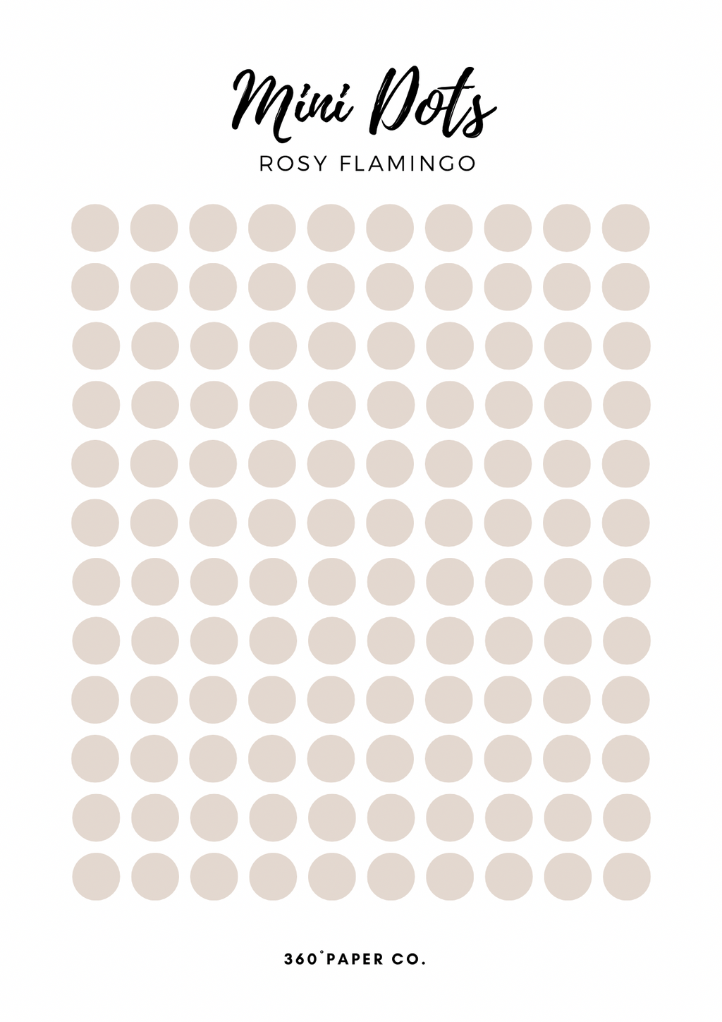 Rosy Flamingo Mini Dots Stickers