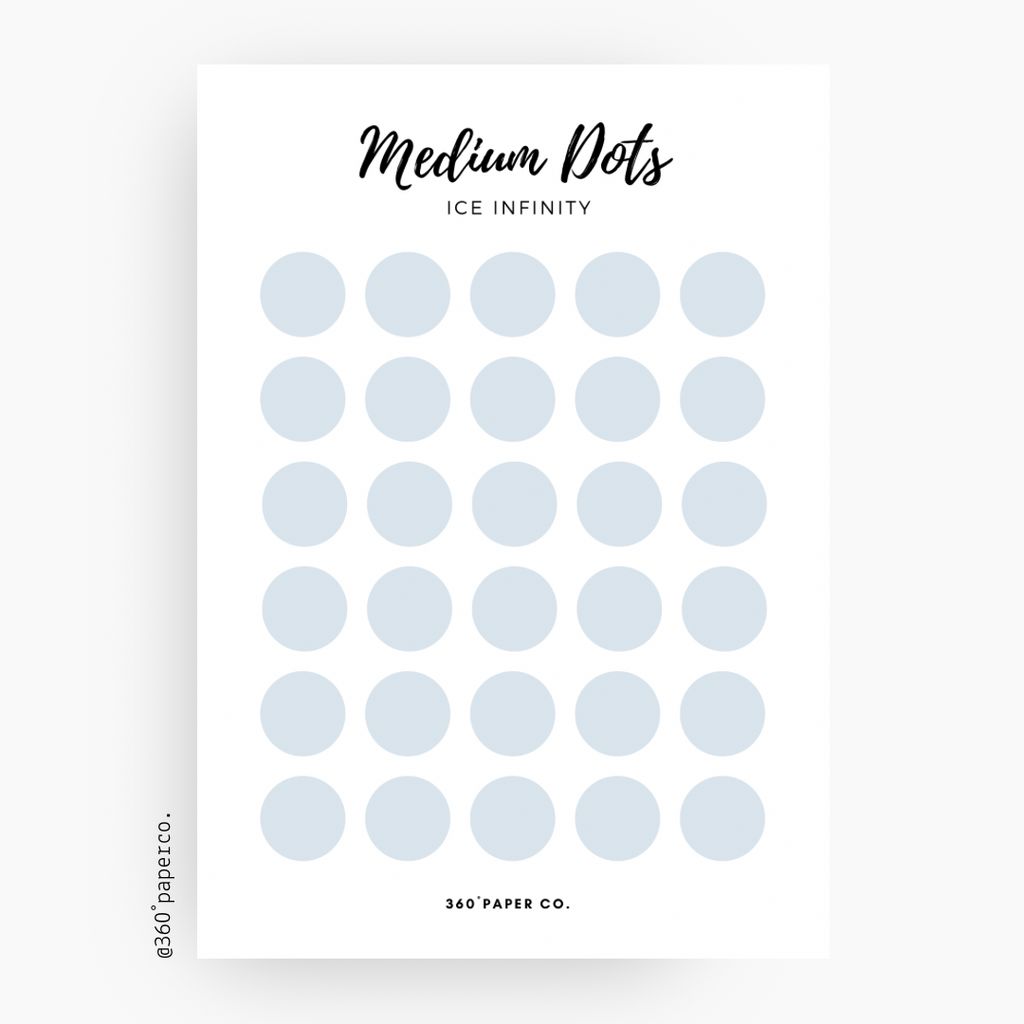 Ice Infinity Medium Dots Stickers