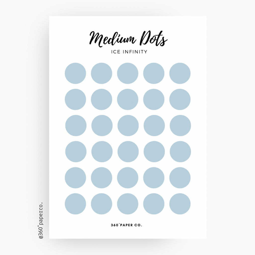 Ice Infinity Medium Dots Stickers