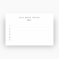 Weekly Focus Cards