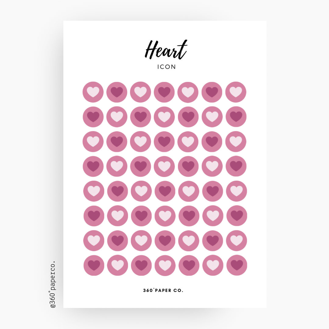 Heart Icon Stickers