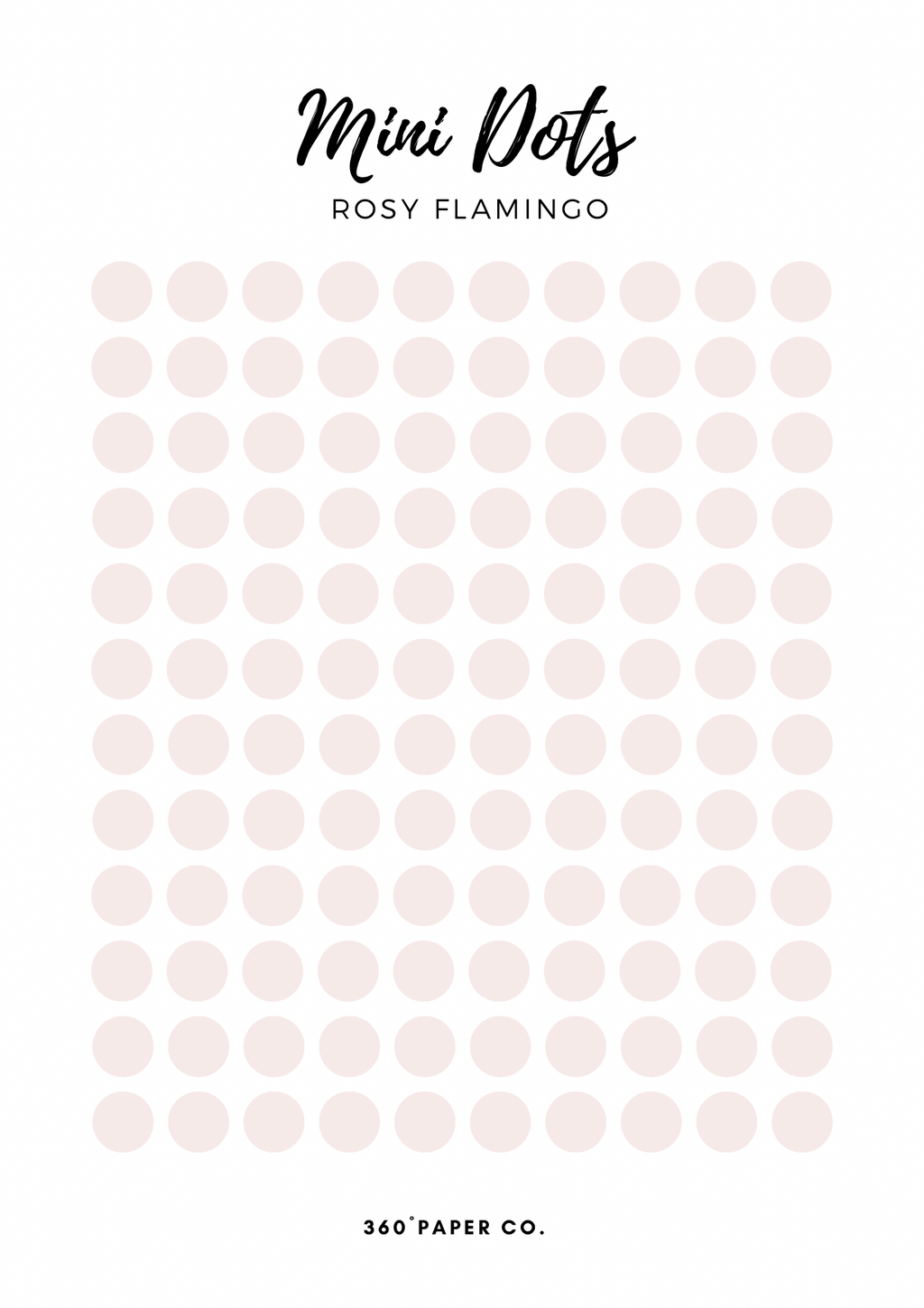 Rosy Flamingo Mini Dots Stickers