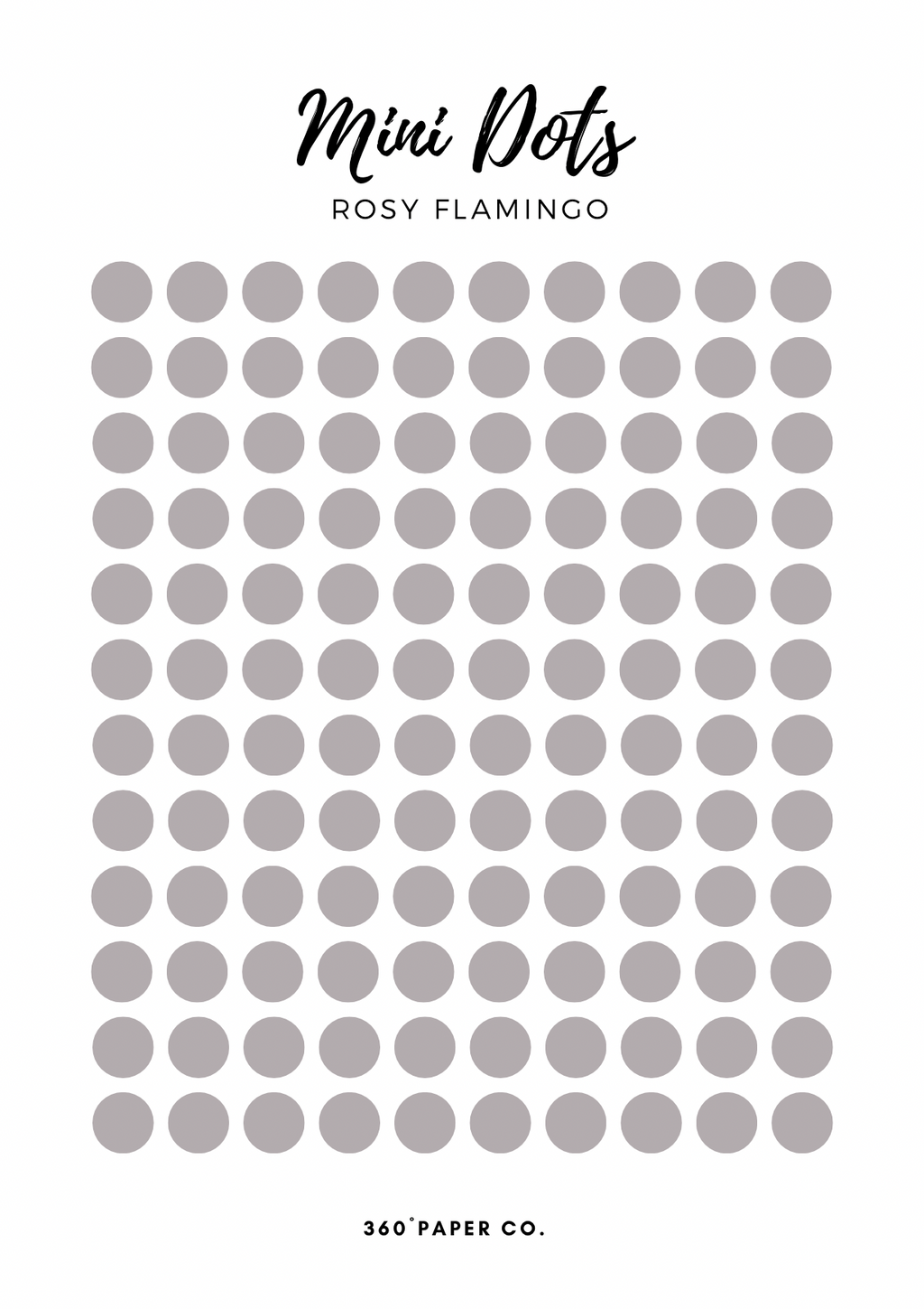 Rosy Flamingo Mini Dots Stickers