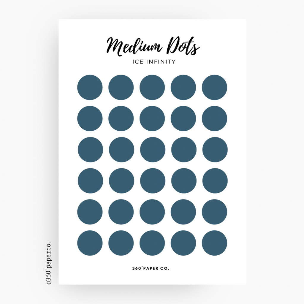 Ice Infinity Medium Dots Stickers