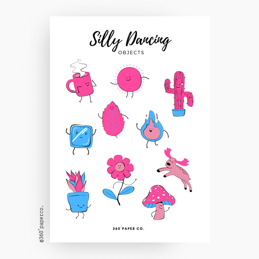 Silly Dancing Objects Stickers