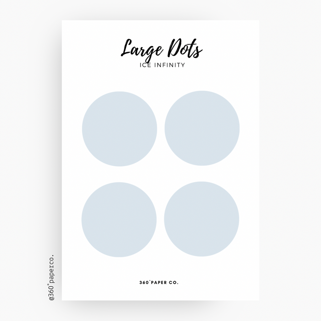 Ice Infinity Large Dots Stickers