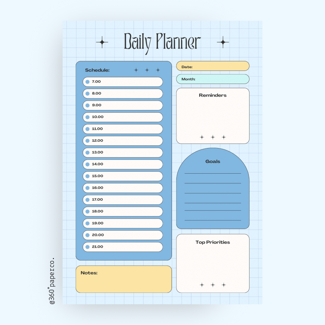 Boys’ Daily School Planner