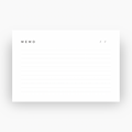 MEMO Cards