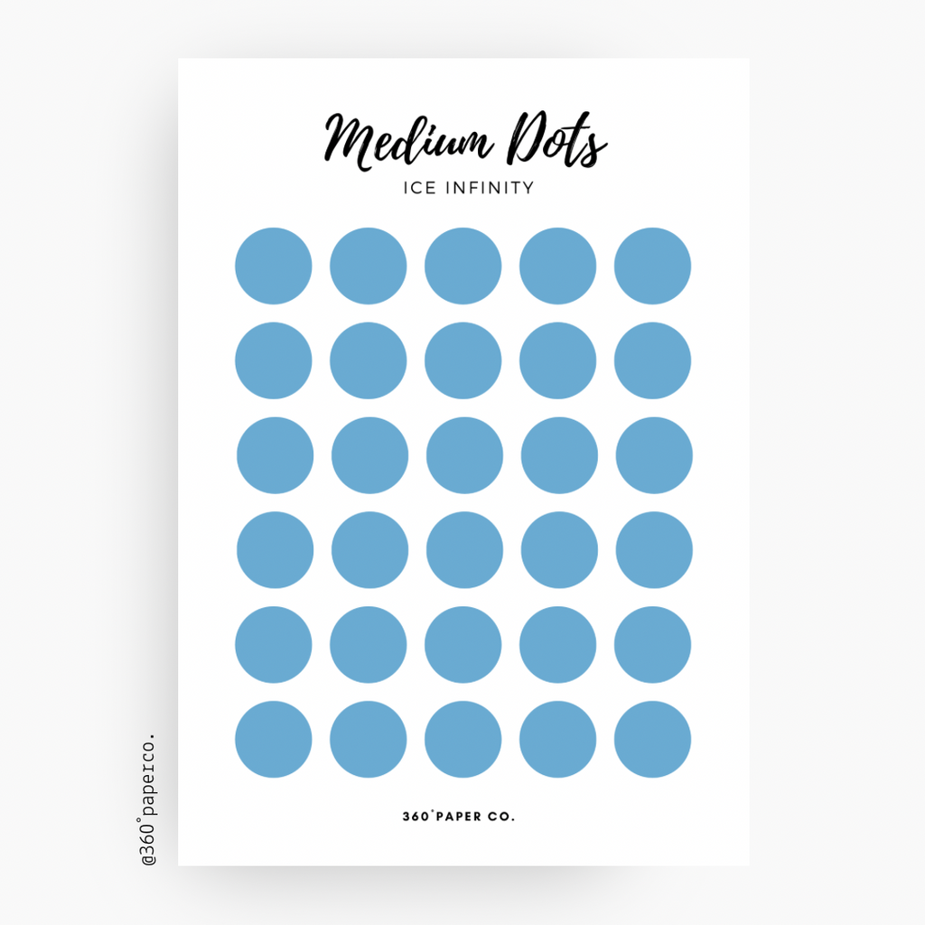 Ice Infinity Medium Dots Stickers
