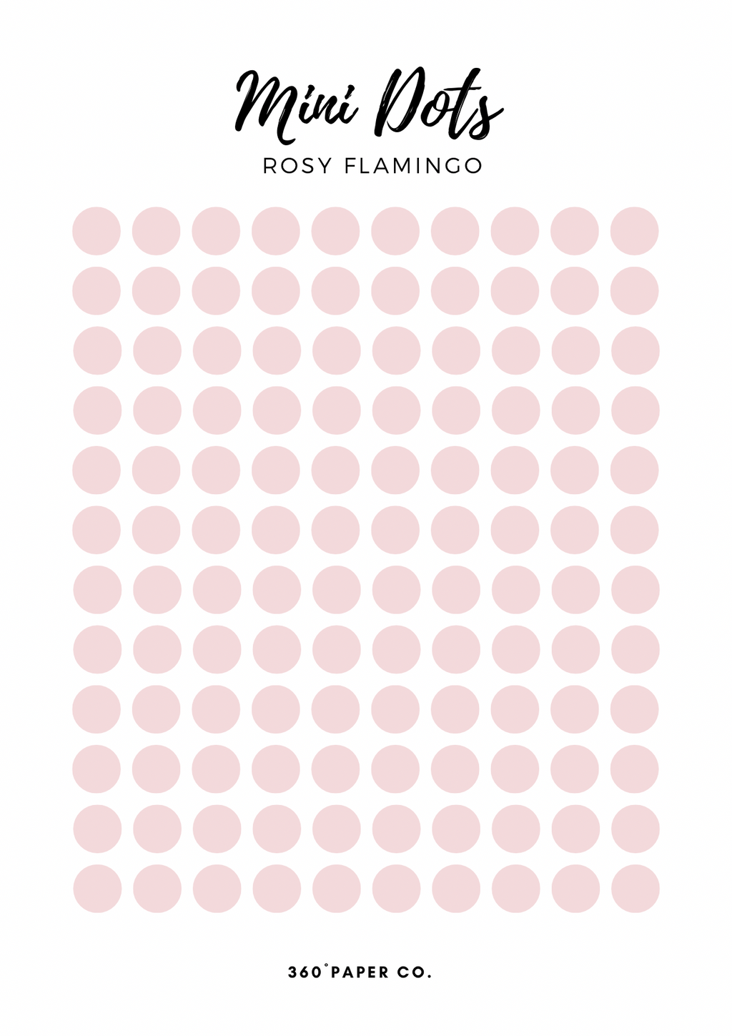 Rosy Flamingo Mini Dots Stickers