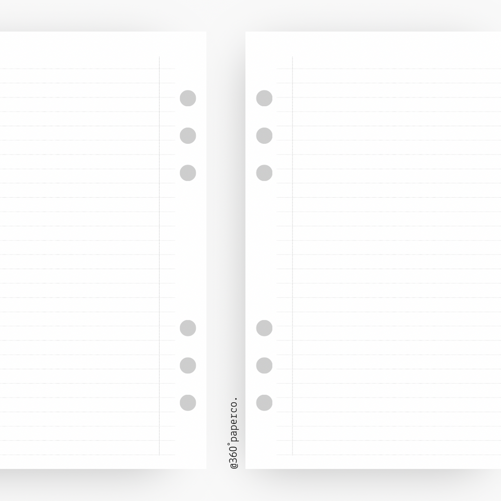 Lined Planner Insert