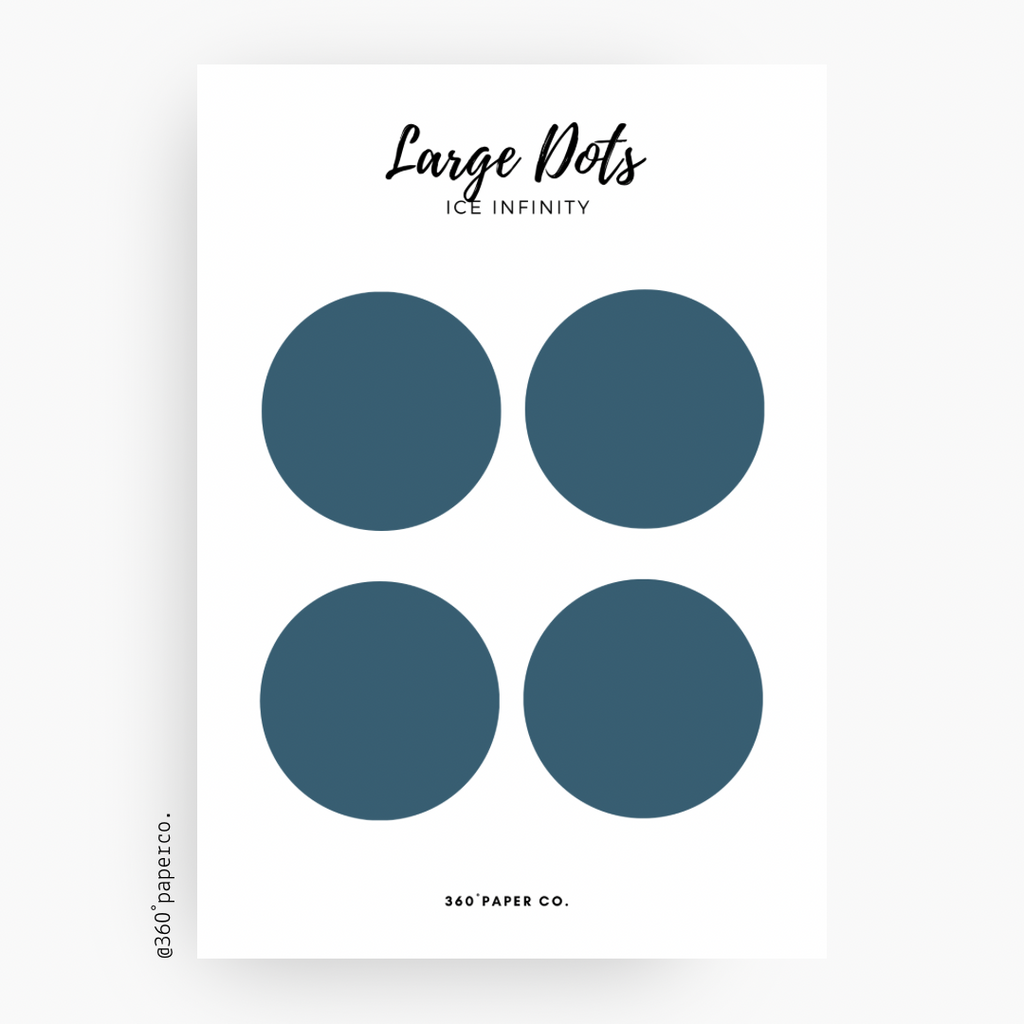 Ice Infinity Large Dots Stickers