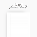 Lined Planner Insert