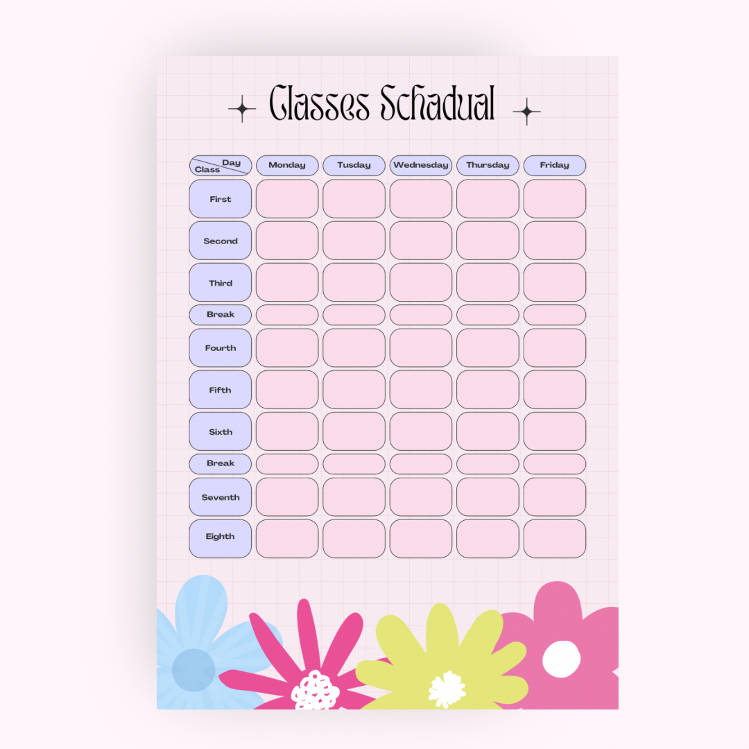 Weekly Class Schedule